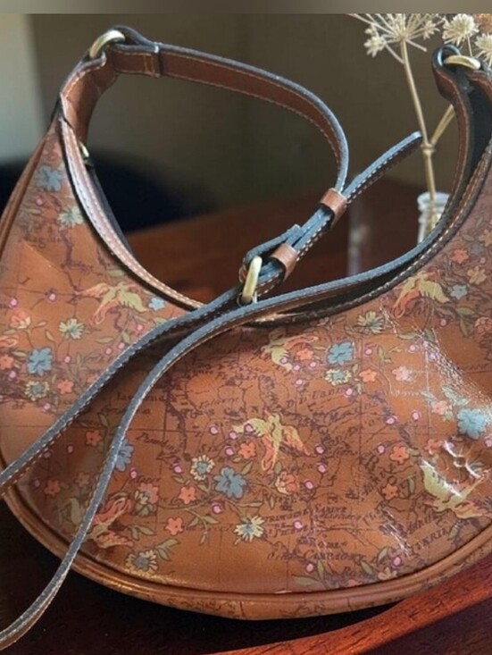 Patricia Nash Handbags - Patricia Nash Brown Floral Embossed Leather Crossbody